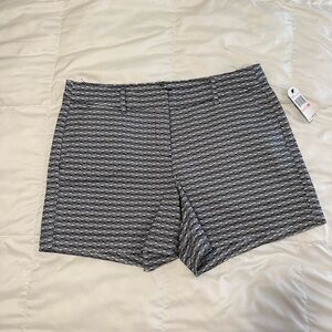 Stylish Black and White Patterned Shorts